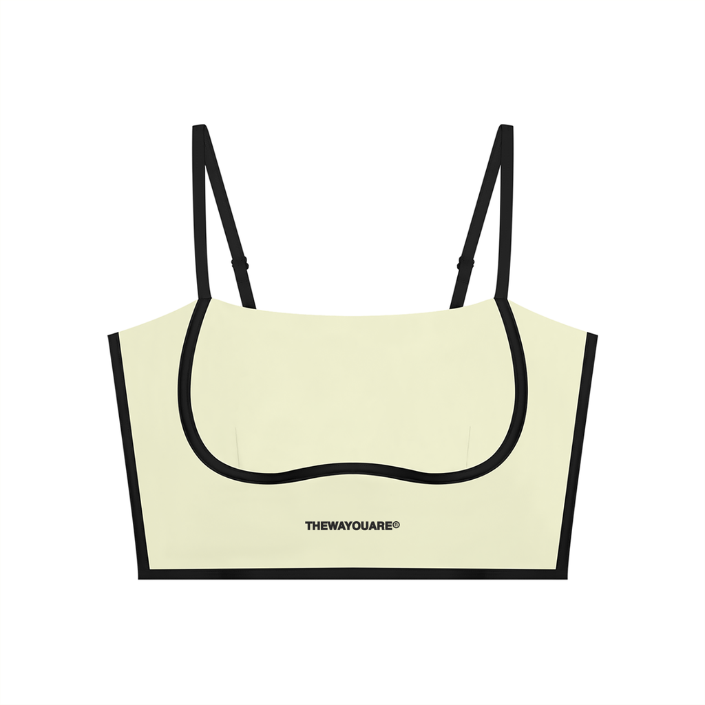 Women's Color Block Sports Bra | Yoga & Gym | TWYA Yellow