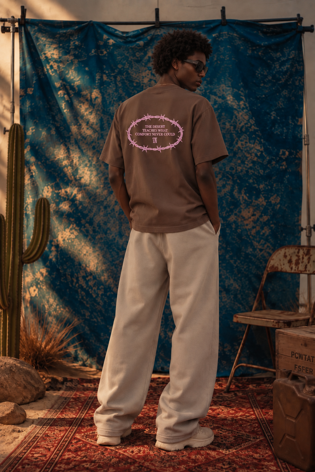 TWYA DESERT TEE — BROWN