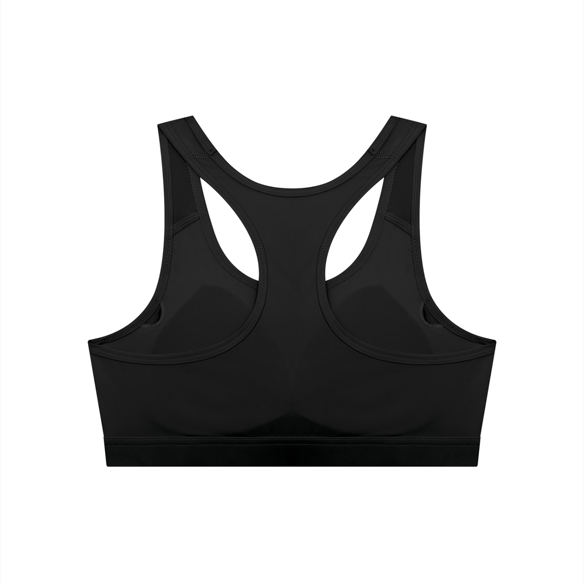 Women's Cropped Sports Bra Black| Backless U-Neck Yoga & Gym Top – TWYA