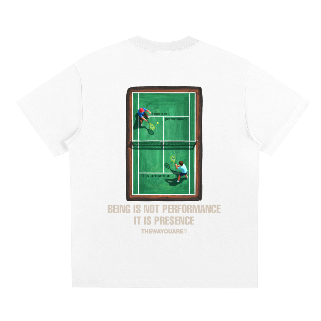 TWYA White Presence T-Shirt | Authenticity Message Tee