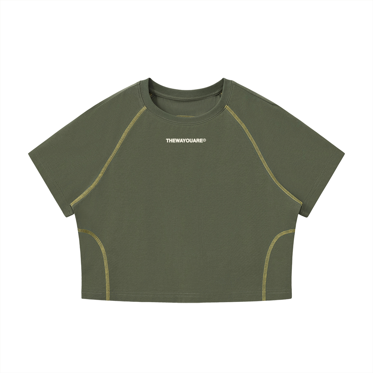 Moss Raglan Crop T-Shirt