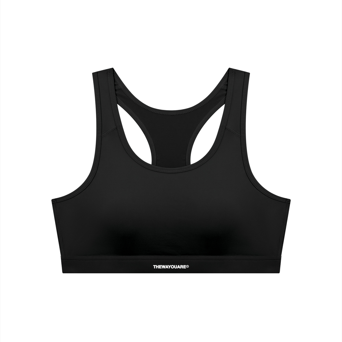 Women's Cropped Sports Bra Black| Backless U-Neck Yoga & Gym Top – TWYA