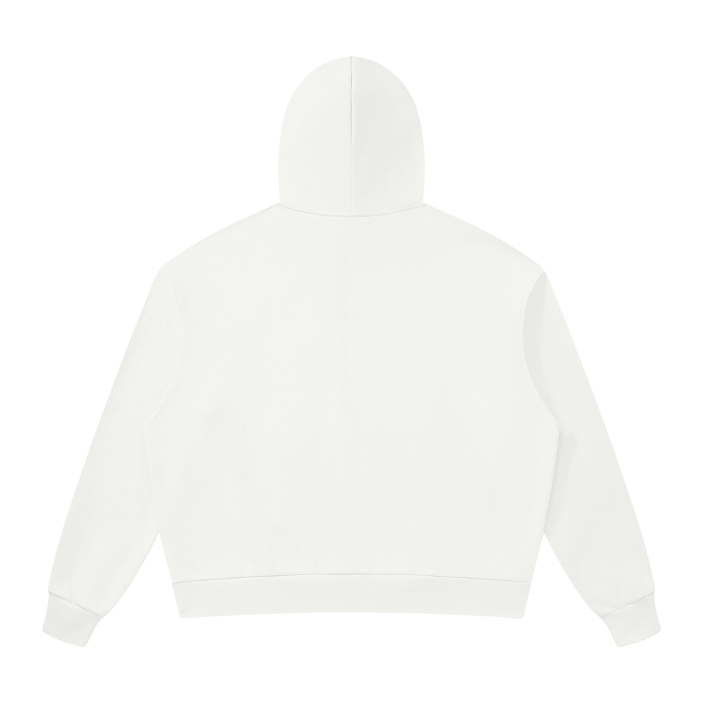 Essential White Zip-Hoodie