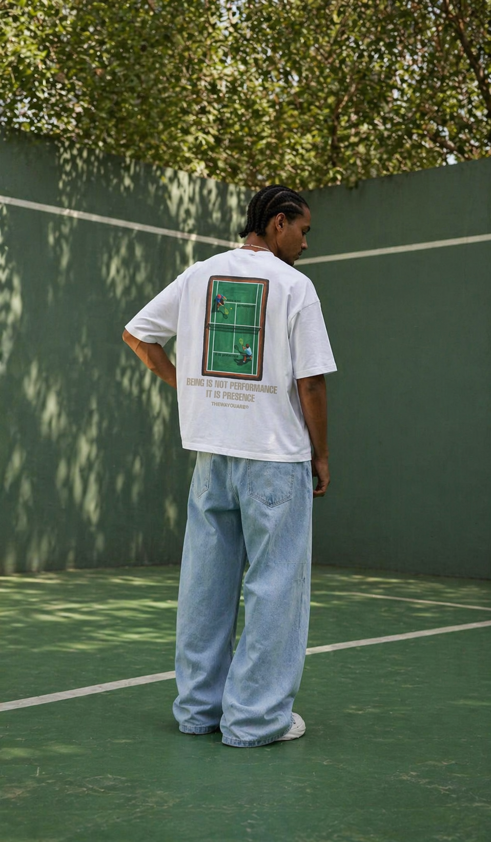 TWYA White Presence T-Shirt | Authenticity Message Tee