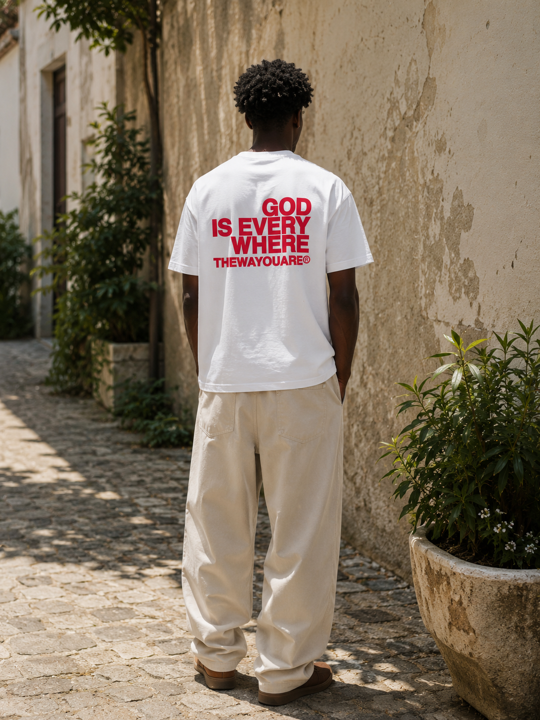 TWYA White God Is Everywhere T-Shirt | Faith Message