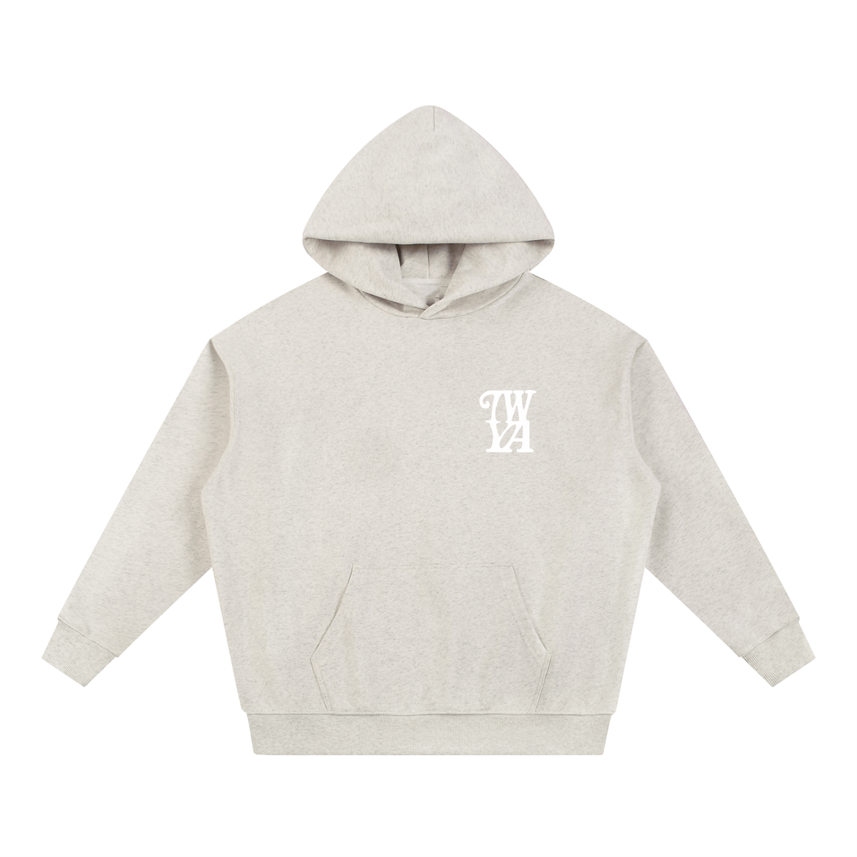 TWYA CORE HOODIE - HEATHER GREY