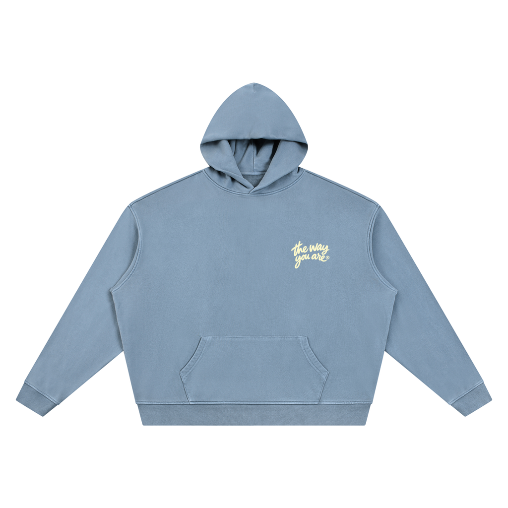 TWYA ROADMOLD HOODIE - WASHED BLUE - FRONT