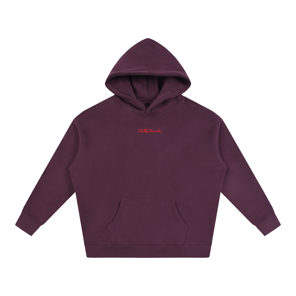 TWYA LOVE LETTER HOODIE - PLUM PURPLE