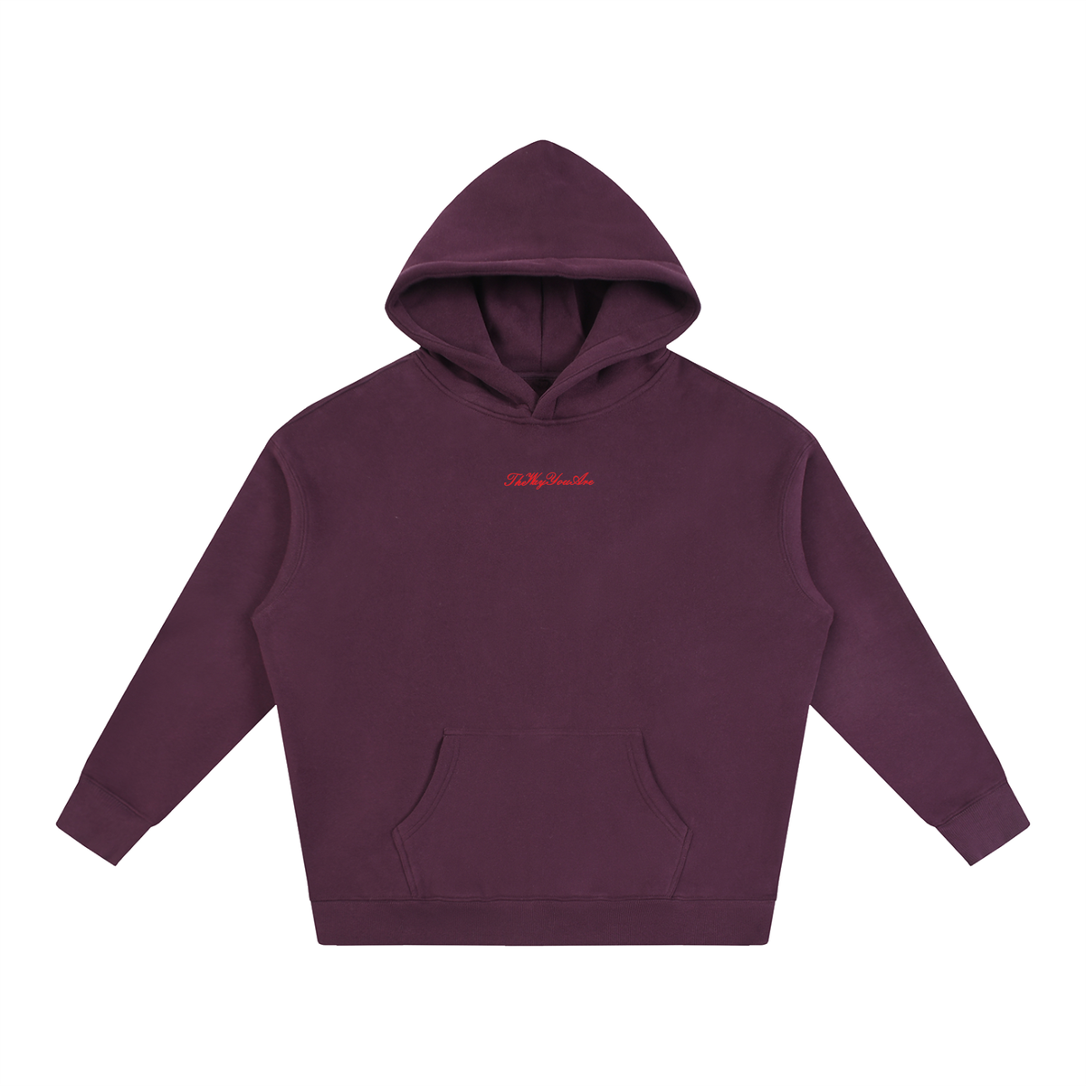 TWYA LOVE LETTER HOODIE - PLUM PURPLE