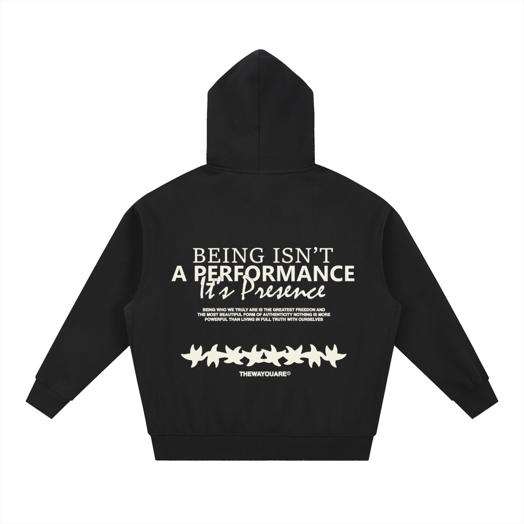 TWYA Presence Black Hoodie | Philosophy Statement