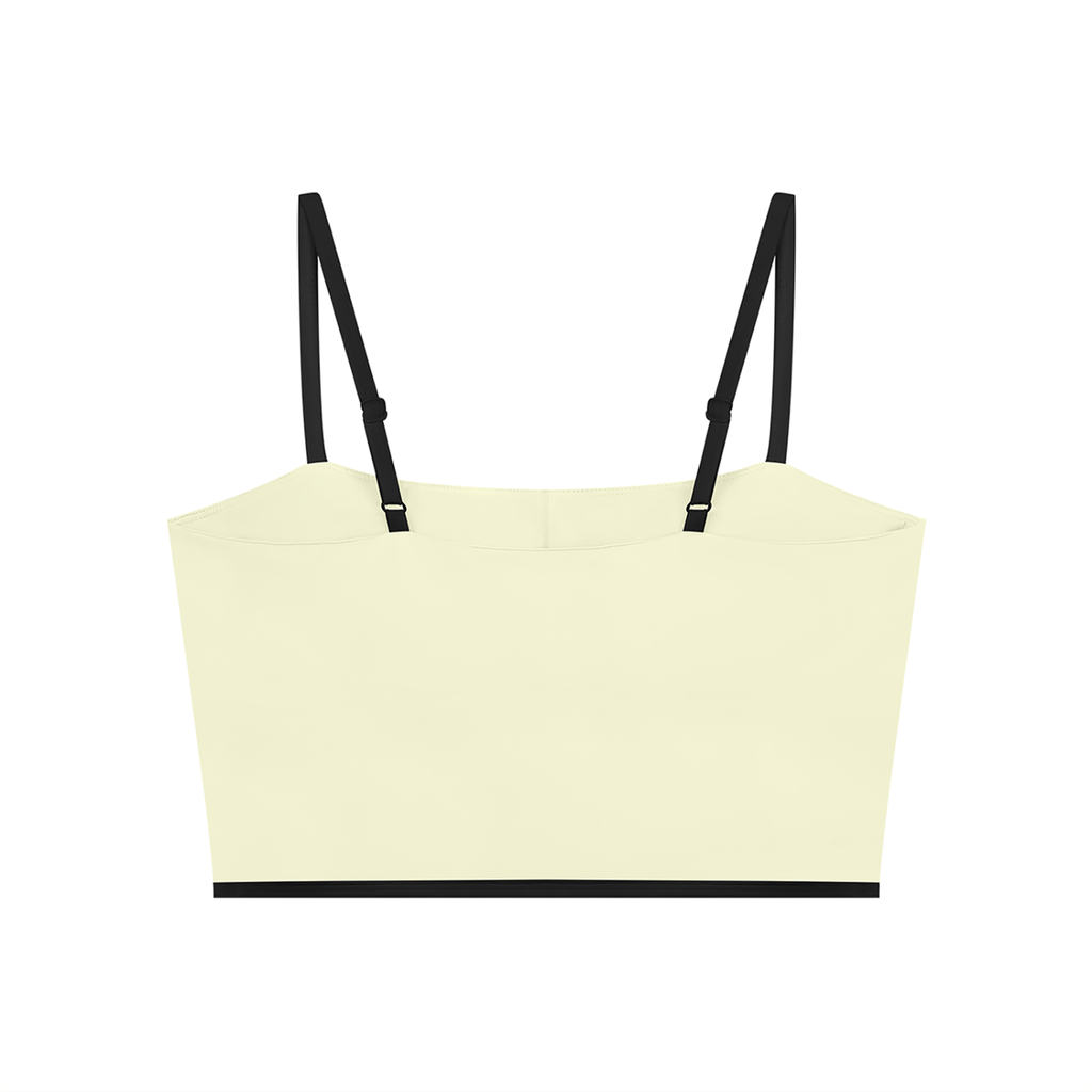 Women's Color Block Sports Bra | Yoga & Gym | TWYA Yellow